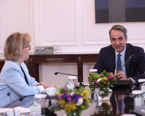 Κυριάκος Μητσοτάκης Επίτροπο Χρηματοοικονομικών Υπηρεσιών και Ένωσης Αποταμιεύσεων και Επενδύσεων της ΕΕ, Maria Luís Albuquerque.