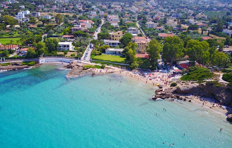 ελεύθερες παραλίες αττικής, παραλίες στην αττική με γαλάζια σημαία