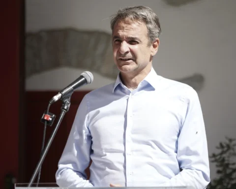 Η παρουσίαση του προγράμματος «Αμοργόραμα» από τον Κυριάκο Μητσοτάκη