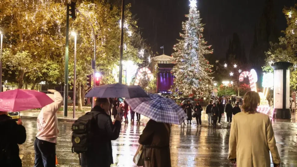Χριστούγεννα με βροχές