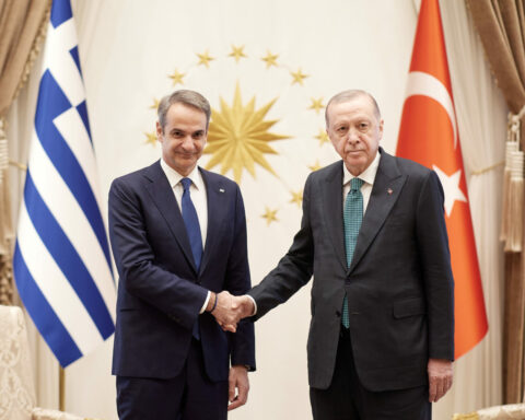 Συνάντηση Μηστοτάκη - Ερντογάν