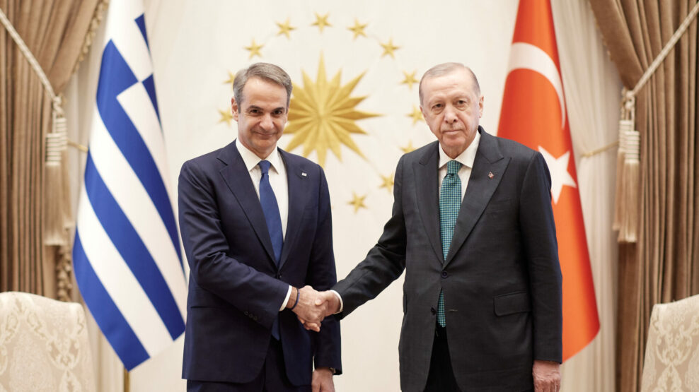Συνάντηση Μηστοτάκη - Ερντογάν