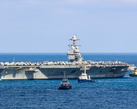 Έφτασε στη Σούδα το USS Gerald R. Ford