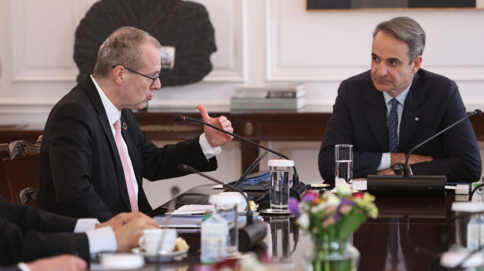 Συνάντηση Μητσοτάκη με τον διευθυντή του ΠΟΥ