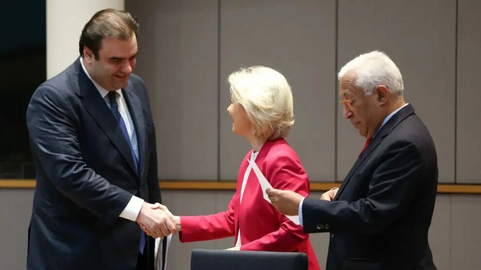 Συνάντηση Πιερρακάκη, φον ντερ Λάιεν, Κόστα και Λαγκάρντ