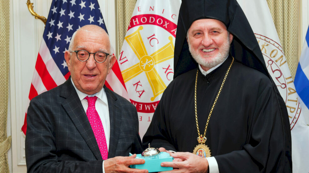 Συνάντηση Κακλαμάνη με τον Αρχιεπίσκοπο Αμερικής Εκλπιδοφόρο
