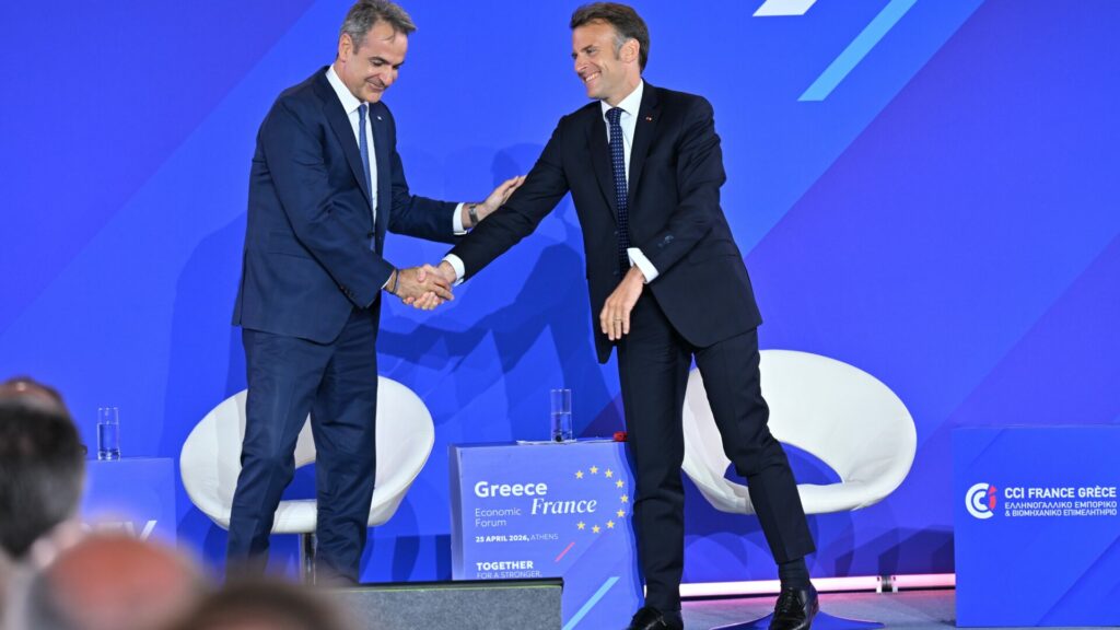 Μακρόν σε Μητσοτάκη από το Ελληνογαλικό Επιχειρηματικό Forum