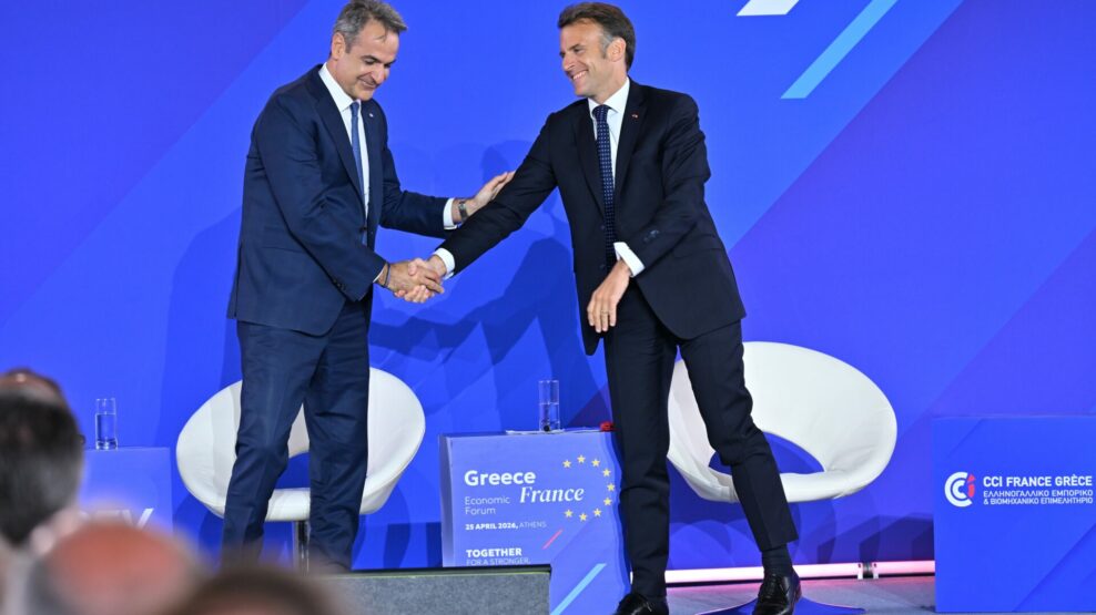 Μακρόν σε Μητσοτάκη από το Ελληνογαλικό Επιχειρηματικό Forum