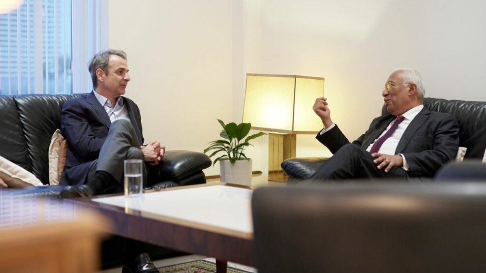 Ο Κυριάκος Μητσοτάκης συναντήθηκε με τον Αντόνιο Κόστα