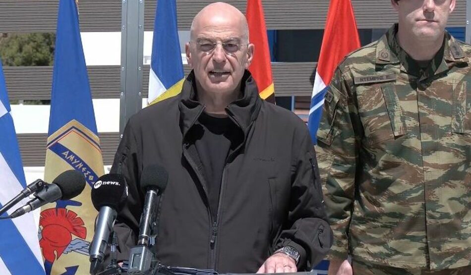 Αυστηρό μήνυμα Δένδια για το ουκρανικό drone