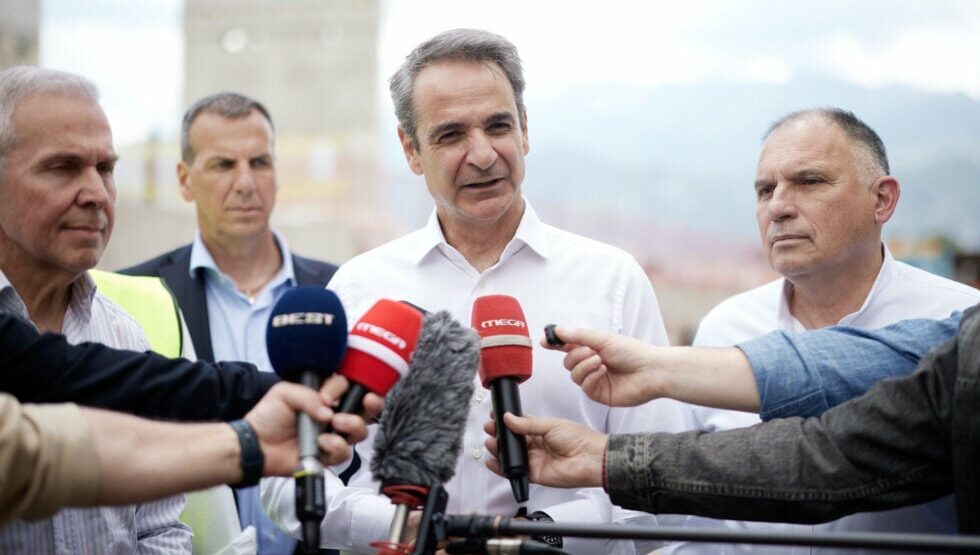Μητσοτάκης στο Παλάτι των Δεσποτών στον Μυστρά