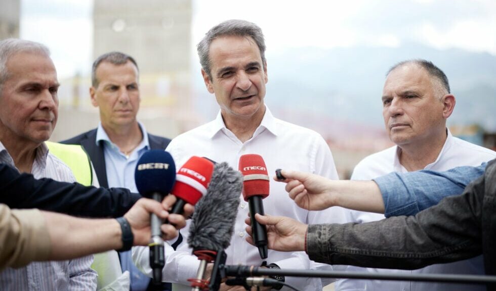 Μητσοτάκης στο Παλάτι των Δεσποτών στον Μυστρά