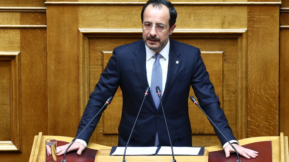 Live η ιστορική ομιλία Χριστοδουλίδη στη Βουλή των Ελλήνων