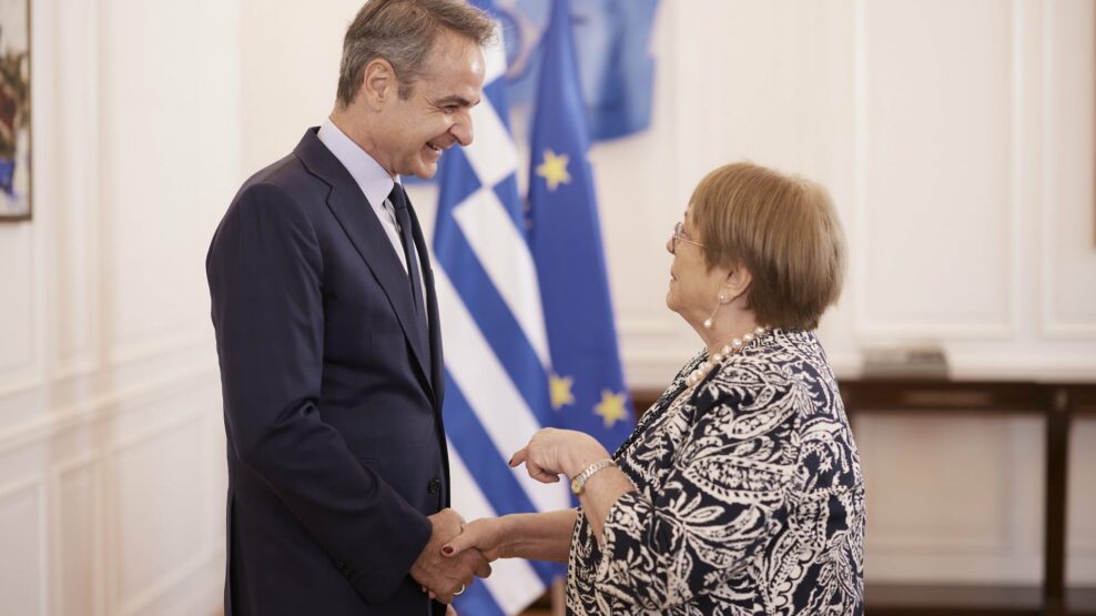 Μητσοτάκης ΟΗΕ Μισέλ Μπασελέ