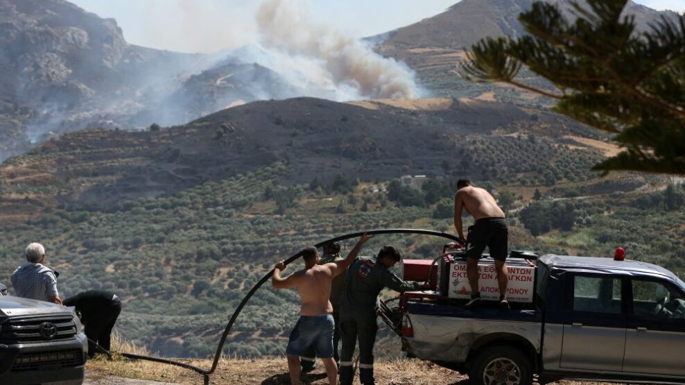 Φωτιά στο Ρέθυμνο: