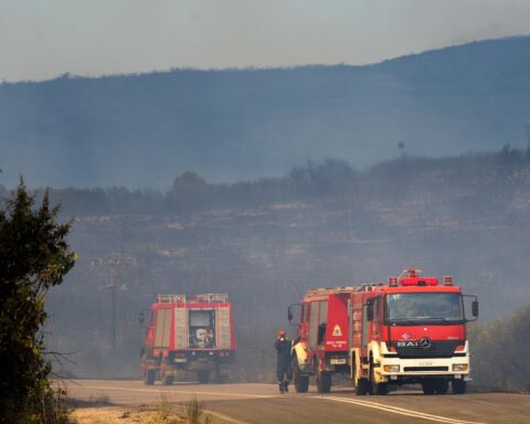 Φωτιά στην Φθιώτιδα: Ήχησε το 112 για εκκένωση στο Καλαπόδι (Βίντεο)