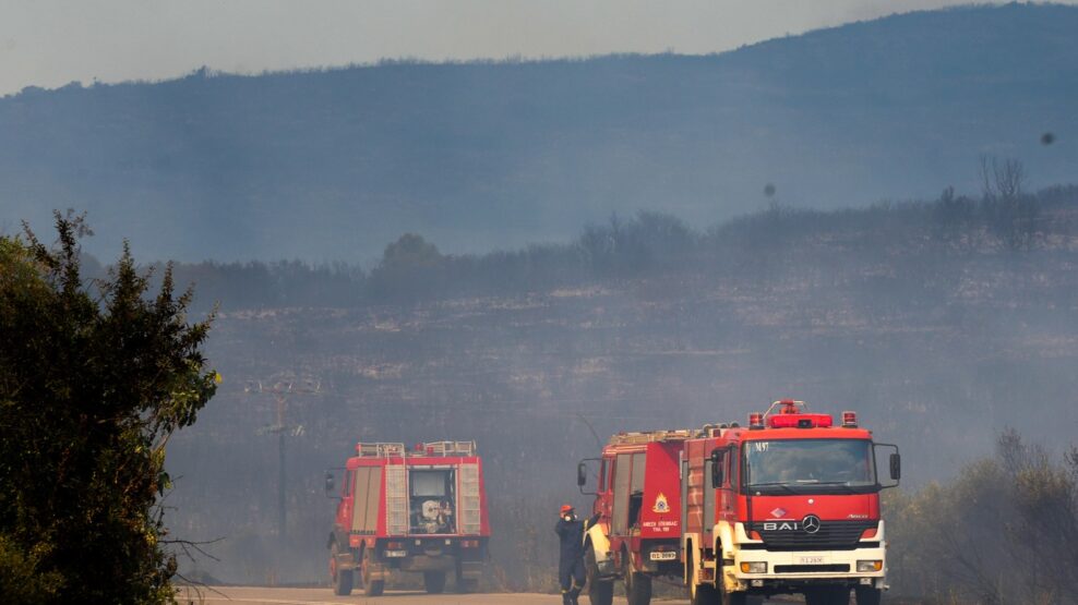 Φωτιά στην Φθιώτιδα: Ήχησε το 112 για εκκένωση στο Καλαπόδι (Βίντεο)