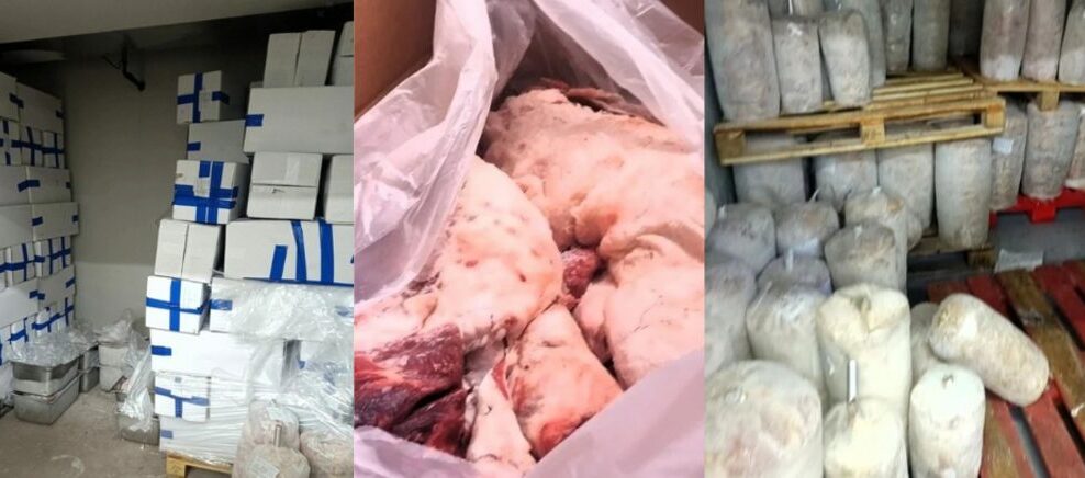 Κατασχέθηκαν 6,2 τόνοι ακατάλληλων κρεάτων στην Αττική