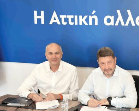 Ο Στράτος Σαραούδας και ο Νίκος Χαρδαλιάς