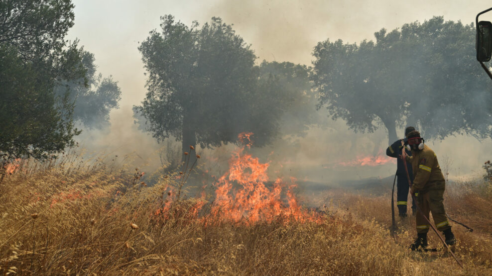 Φωτιά στο Νέο Μοναστήρι Φθιώτιδας