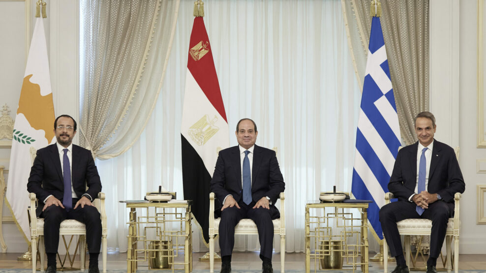 Νίκος Χριστοδουλίδης Αμπντέλ Φατάχ αλ Σίσι Κυριάκος Μητσοτάκης