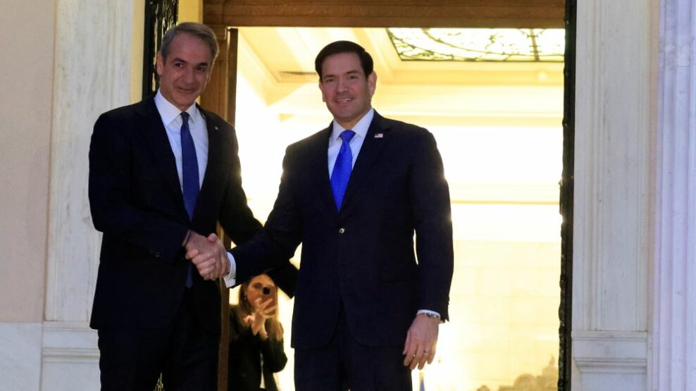 Δείπνο Μητσοτάκη – Ρούμπιο